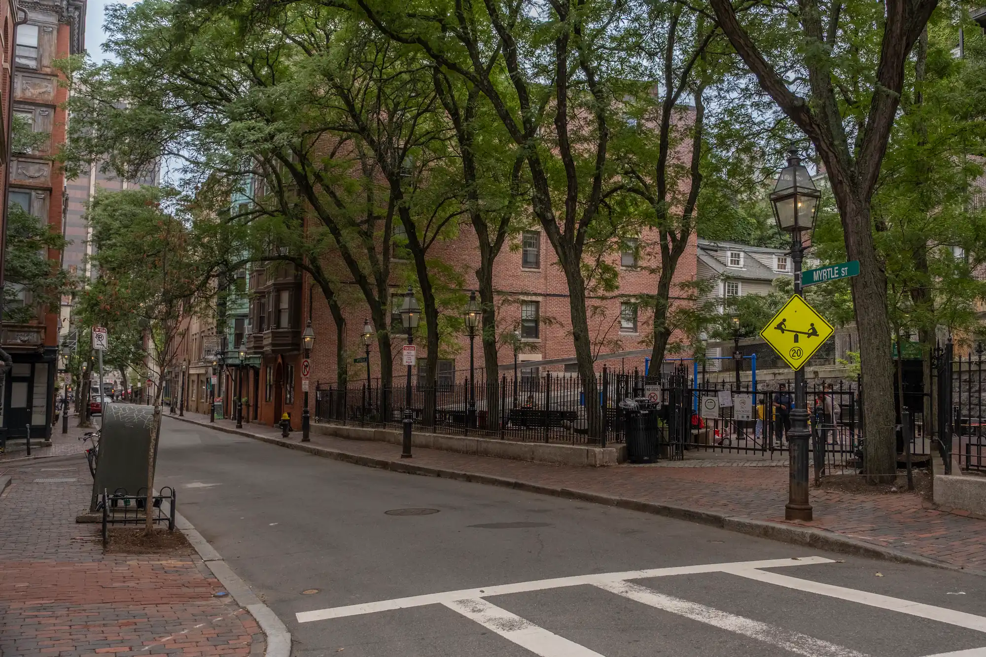 Our view from Myrtle Street, where we began